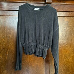 Zara dark gray long sleeved top